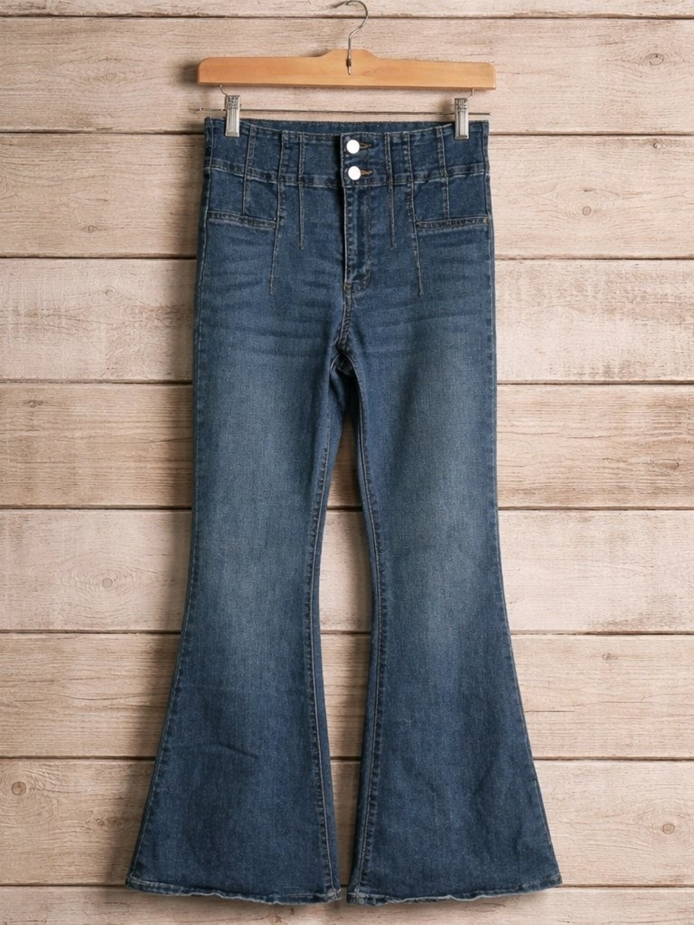 Altar'd State High Rise Flare Jeans  | Size 25x31 | Medium Wash Vintage Style